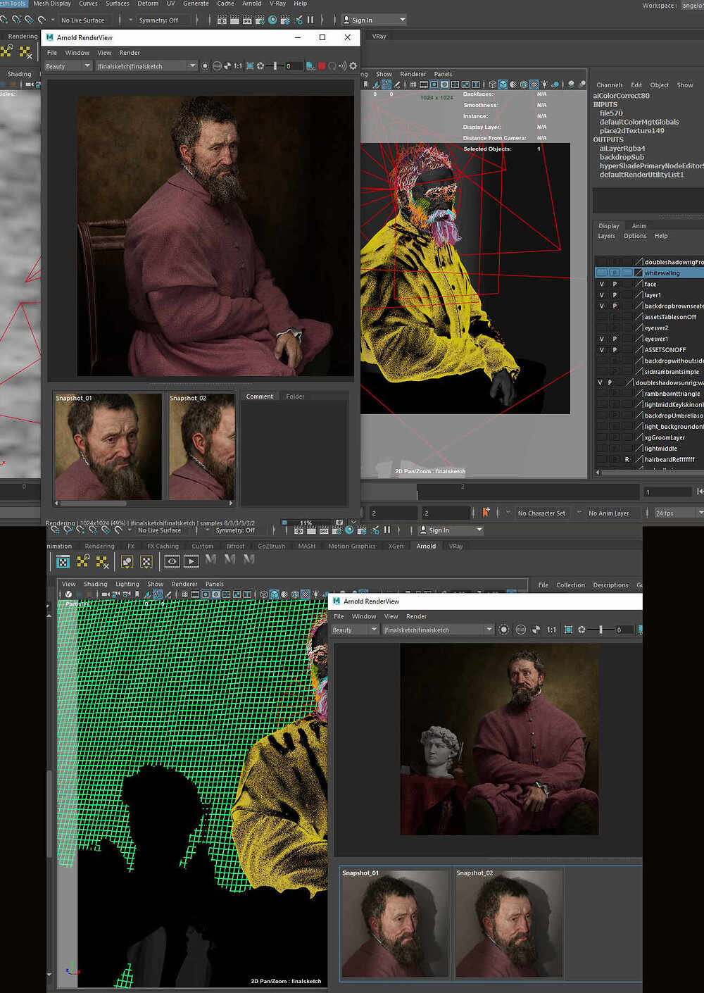 Michelangelo by vahid maya scene 1