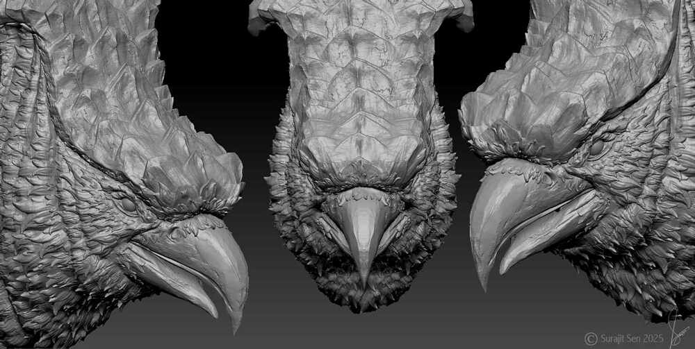 Bird_Digital_SCulpture_SurajitSen_Nov2025_WIP