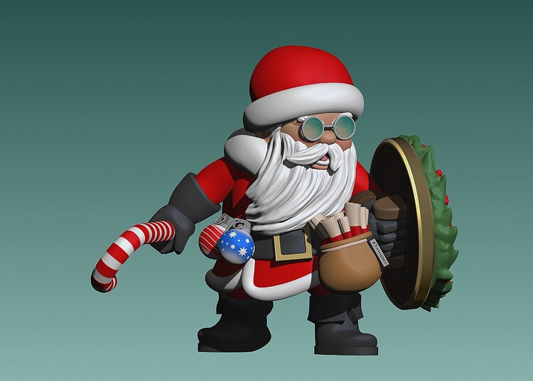 santa zbrush 2