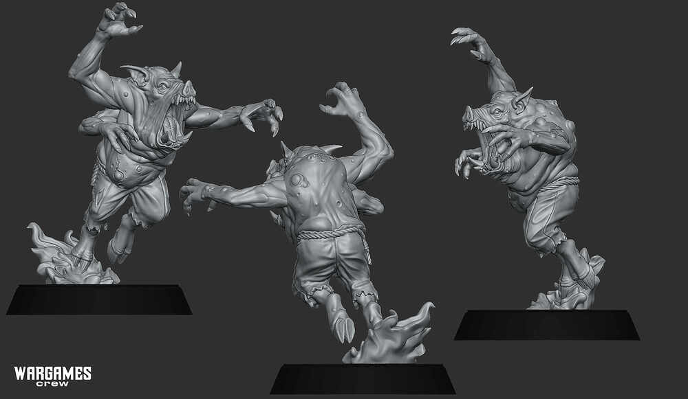 Pig 2 pose highpoly