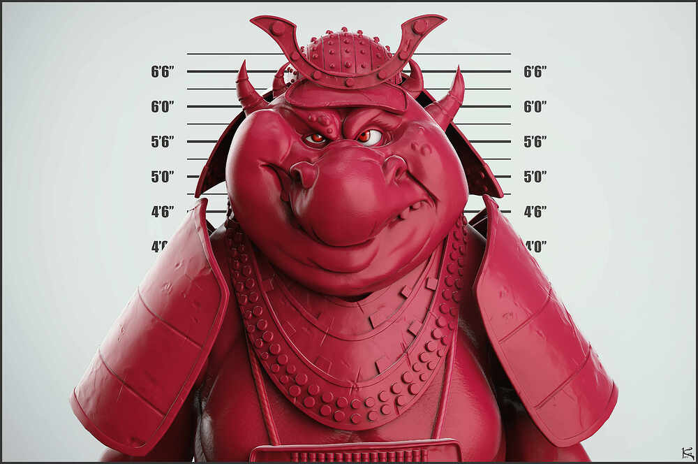 SamuraiDino_Sculpt_Comp01_1001_Red