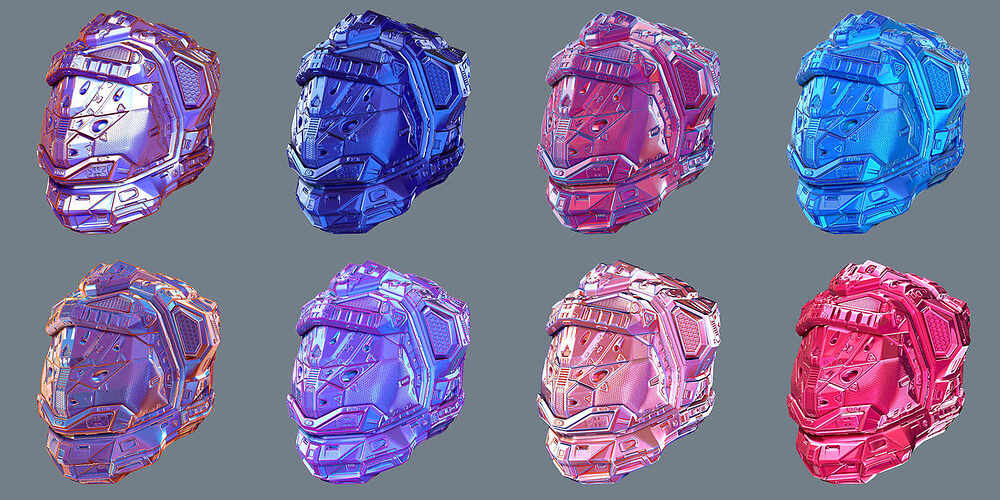 GLOSSY_METALS_SCIFI_HELMETS