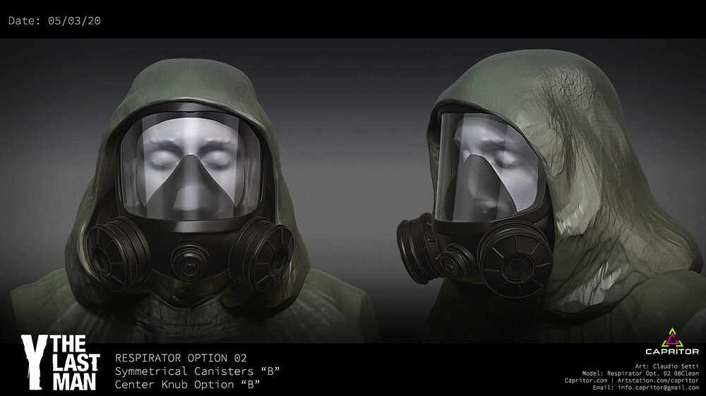 Y The Last Man Respirator 02 Center Nub Design By Capritor