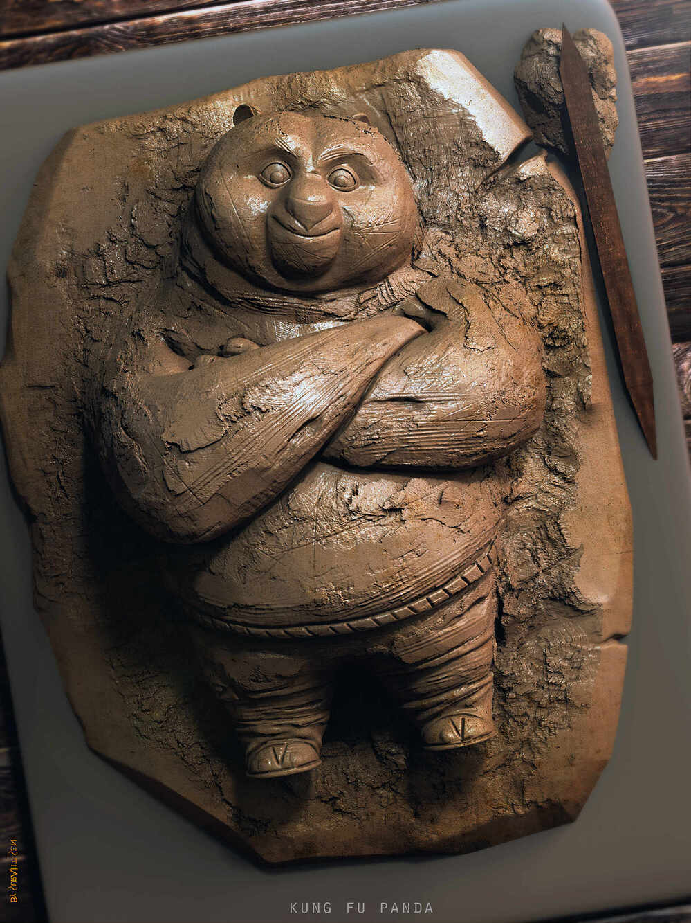 kung fu panda_Digital_SCulpture_SurajitSen_May2024_A