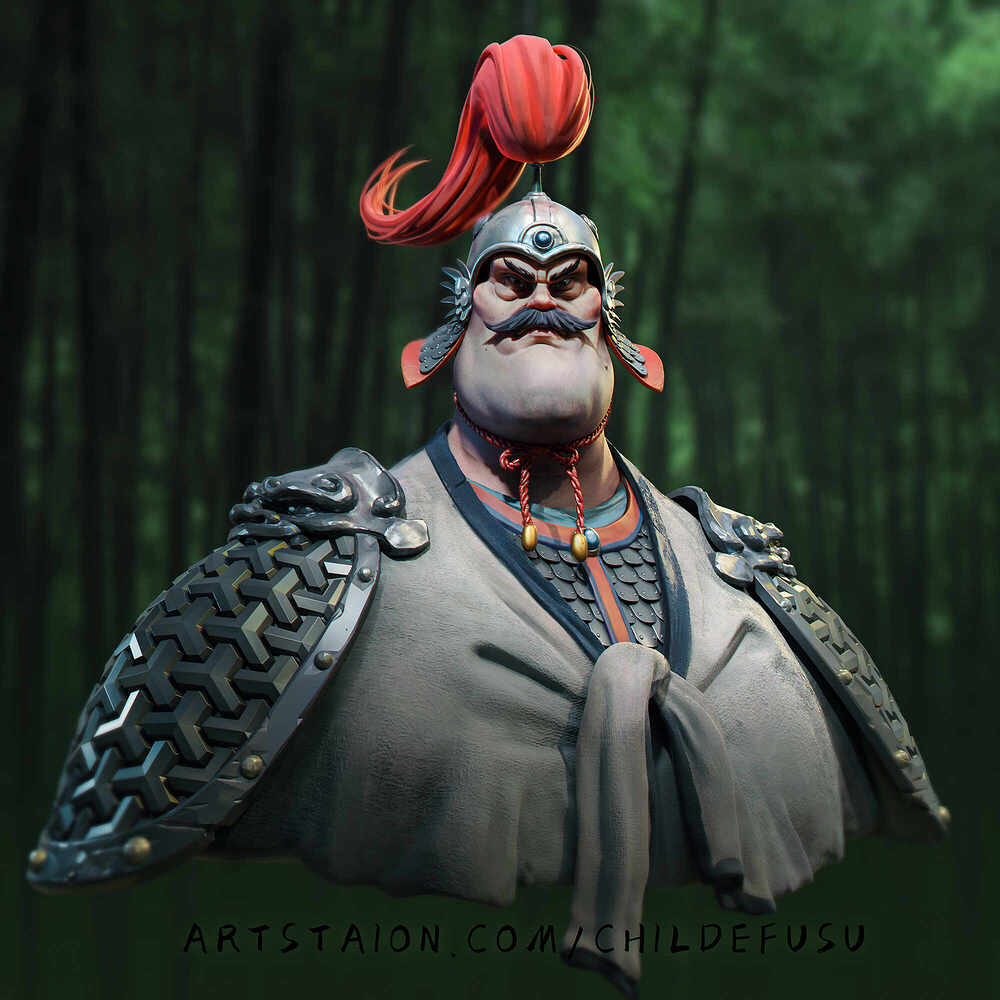武士_白色