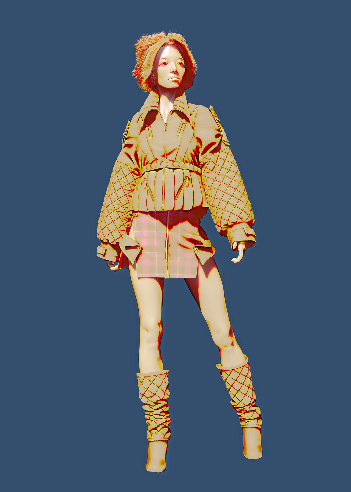 Quilted style coat_Blade Runner World by Darya Girina_8