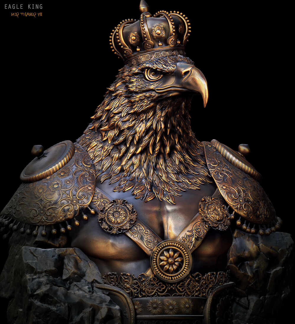 Eagle_King_Digital_SCulpture_SurajitSen_Aug2024