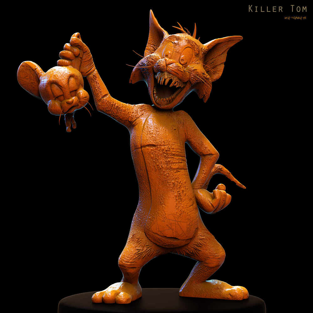 Killer_Tom_Digital_Sculpture_SurajitSen 2024