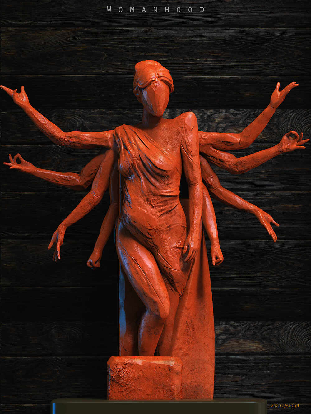 Womanhood_Digital_SCulpture_SurajitSen_March2024