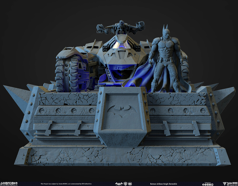 Batman Arkham Knight Batmobile Worner Bros Vol 04 Sculpted by Yacine BRINIS 037