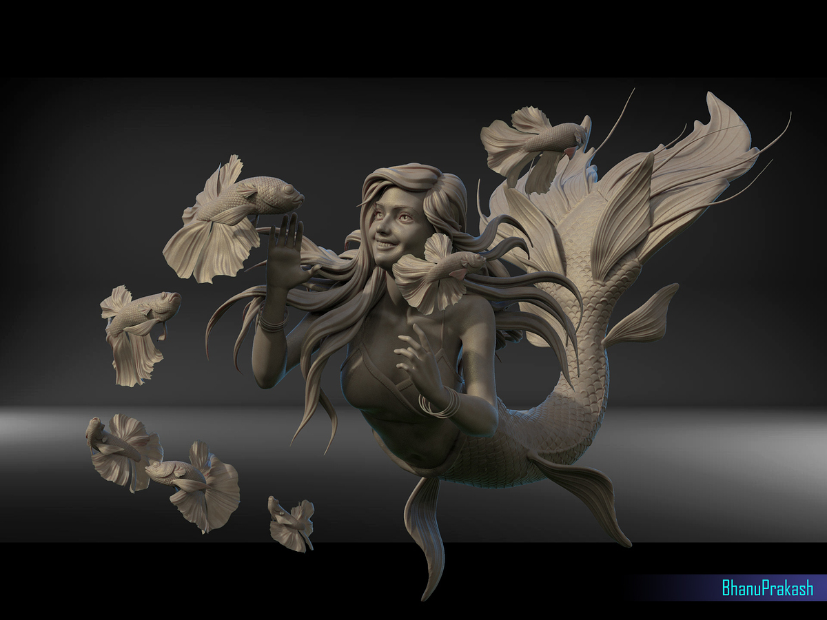 Mermaid_Zbrush