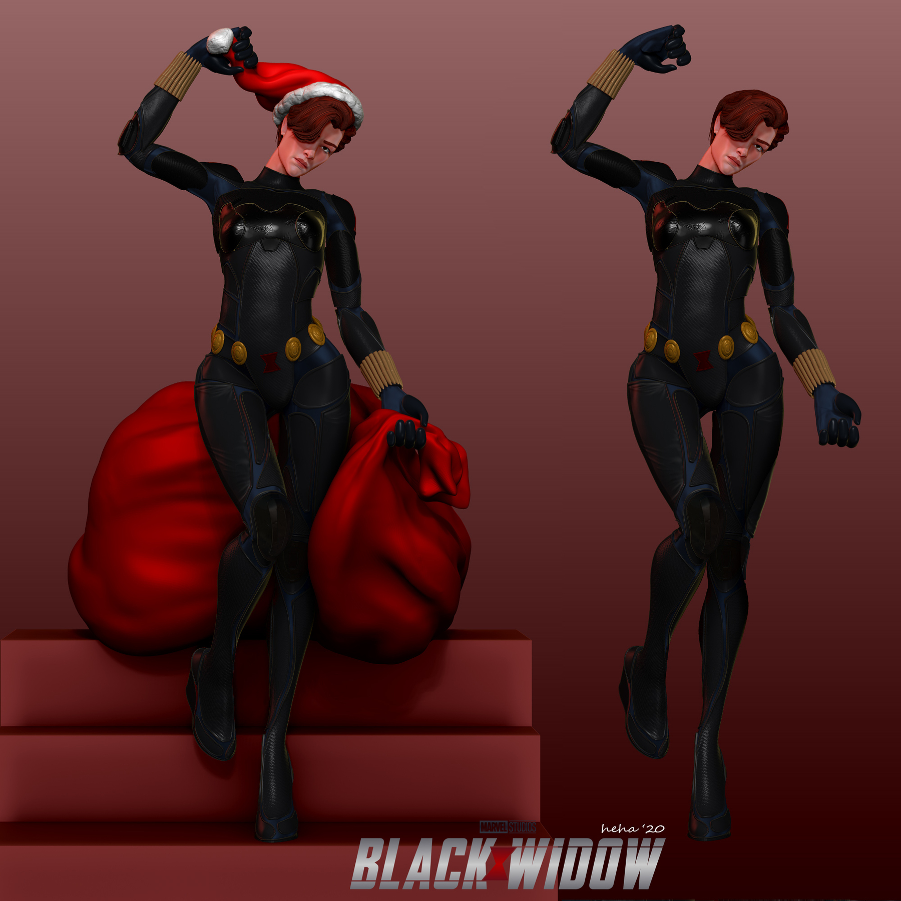 Black widow christmas season! - ZBrushCentral
