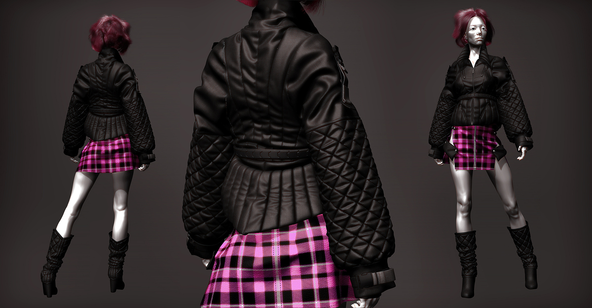 Quilted style coat_Blade Runner World by Darya Girina_16