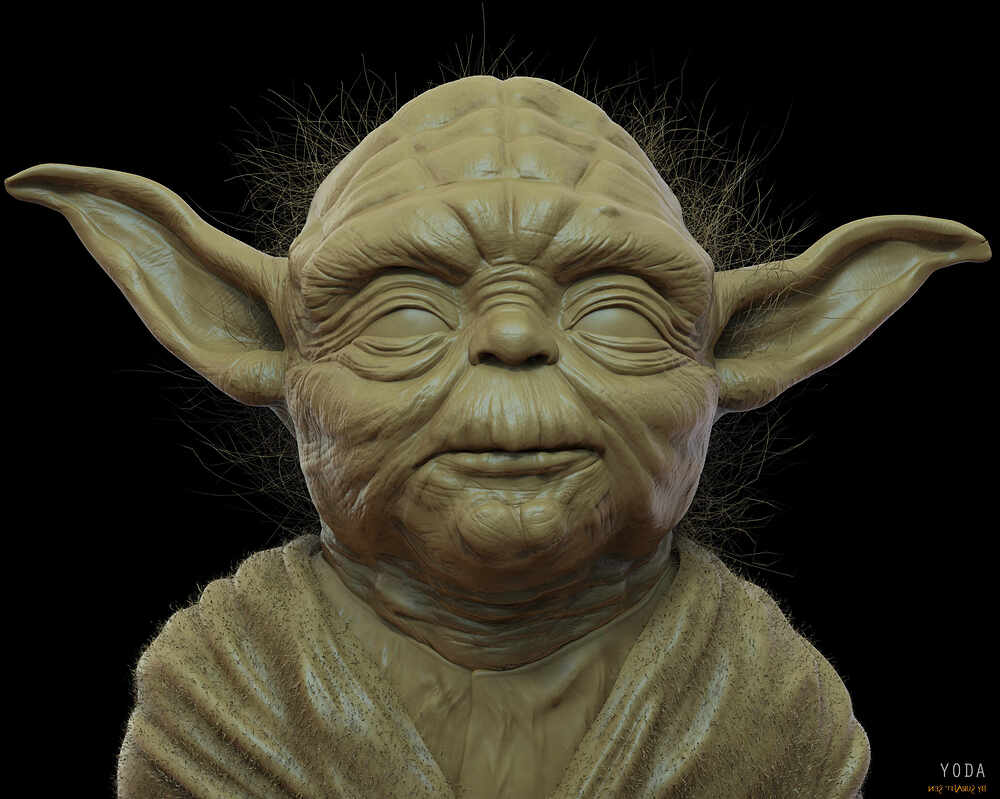 Yoda_Digital_Sculpture_SurajitSen_April2024WIP