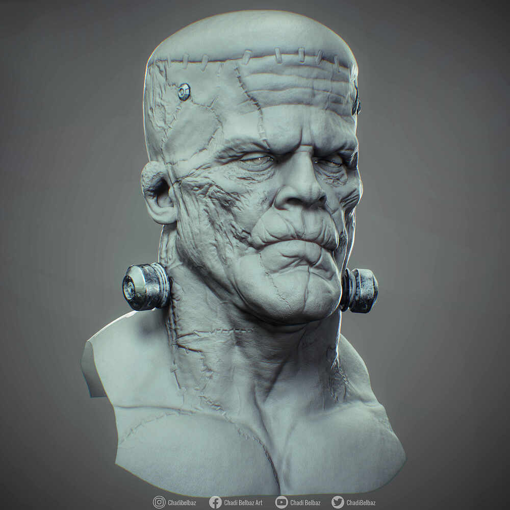 Frankenstein Monster Wips Render_007