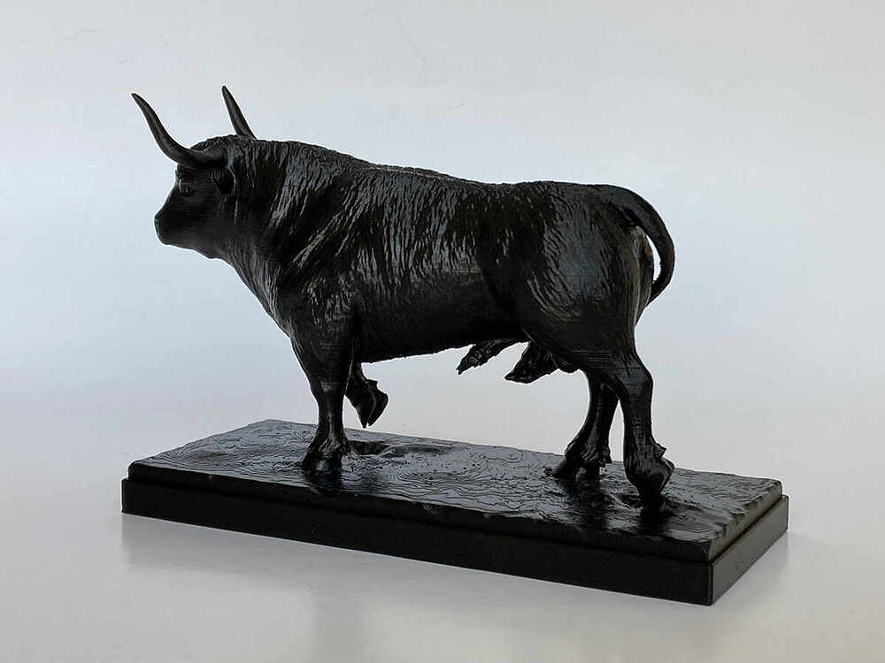 Bull Sculpture - Black 2