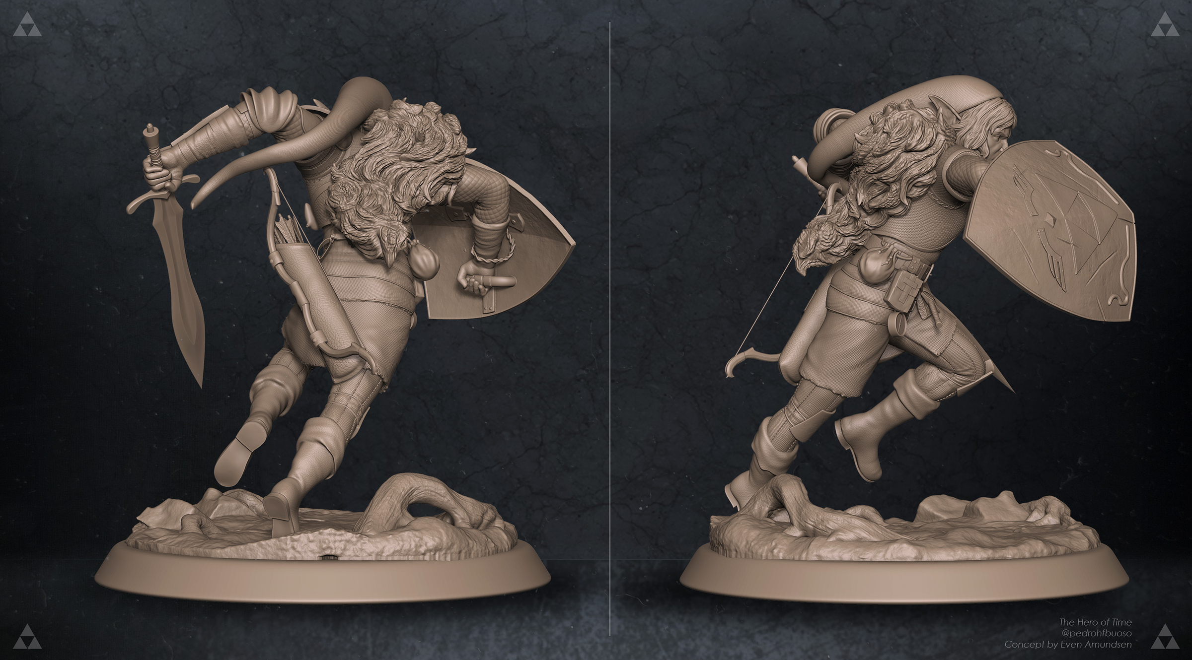 toon link statue