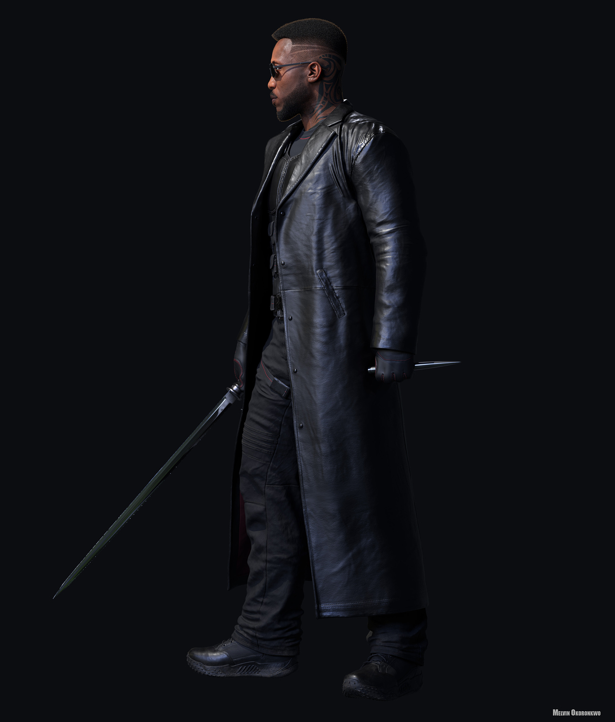 Blade Mahershala Ali  - 3D Model - 08