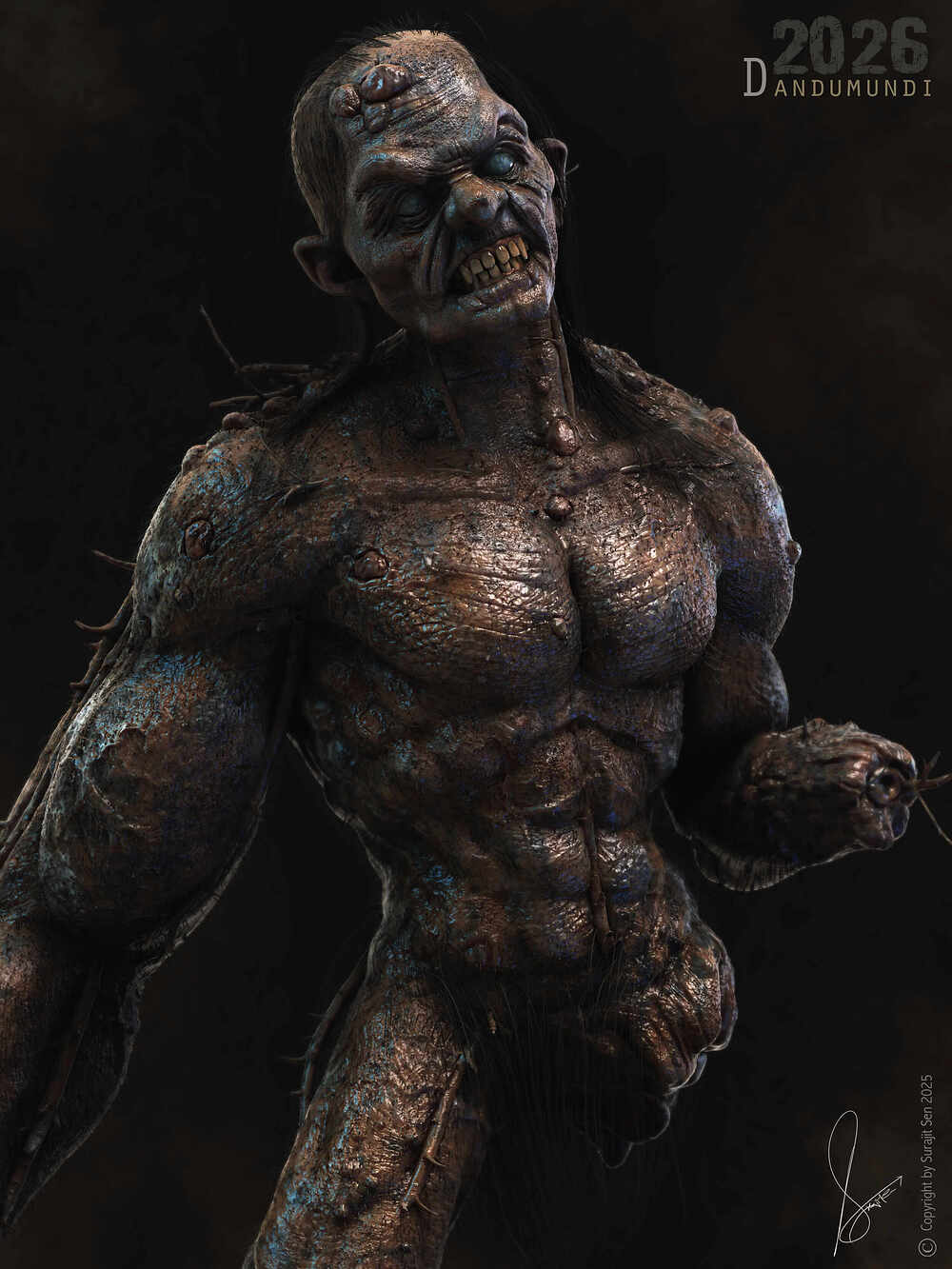 Dandumundi_Creature_Digital_Sculpture_SurajitSen_Feb2026_CLS