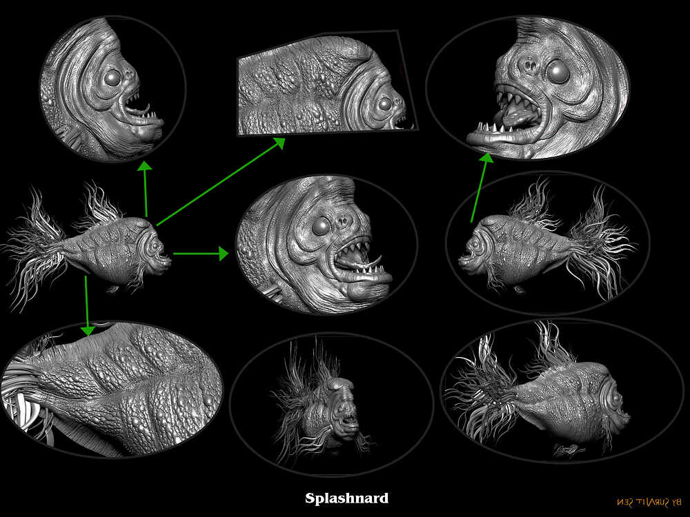 Splashnard_Creature_Digital_SCulpture_SurajitSen_Aug2024