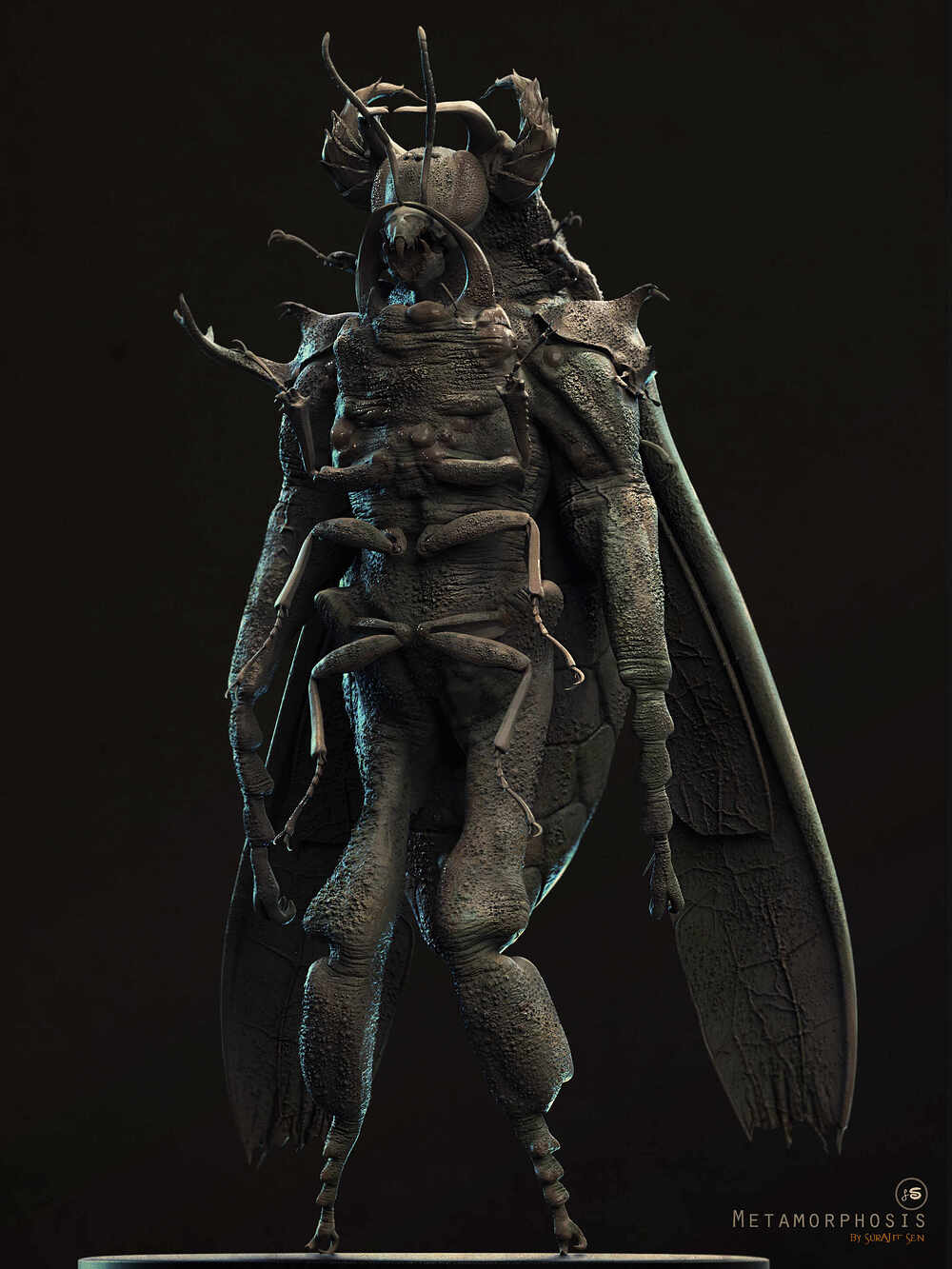 Metamorphosis_Creature_Digital_Sculpture_SurajitSen_Feb2023A