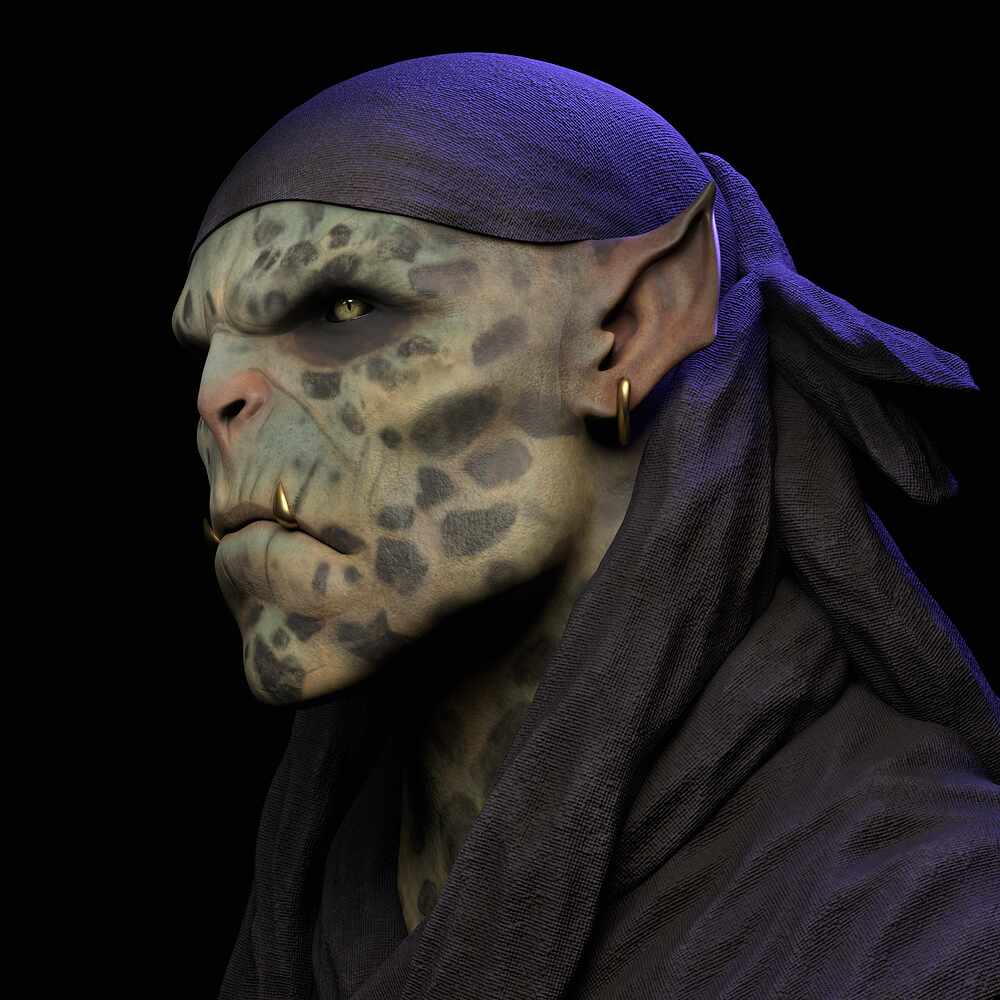 Orc Head_by @Gheyreuady (6)4096x4096 Side