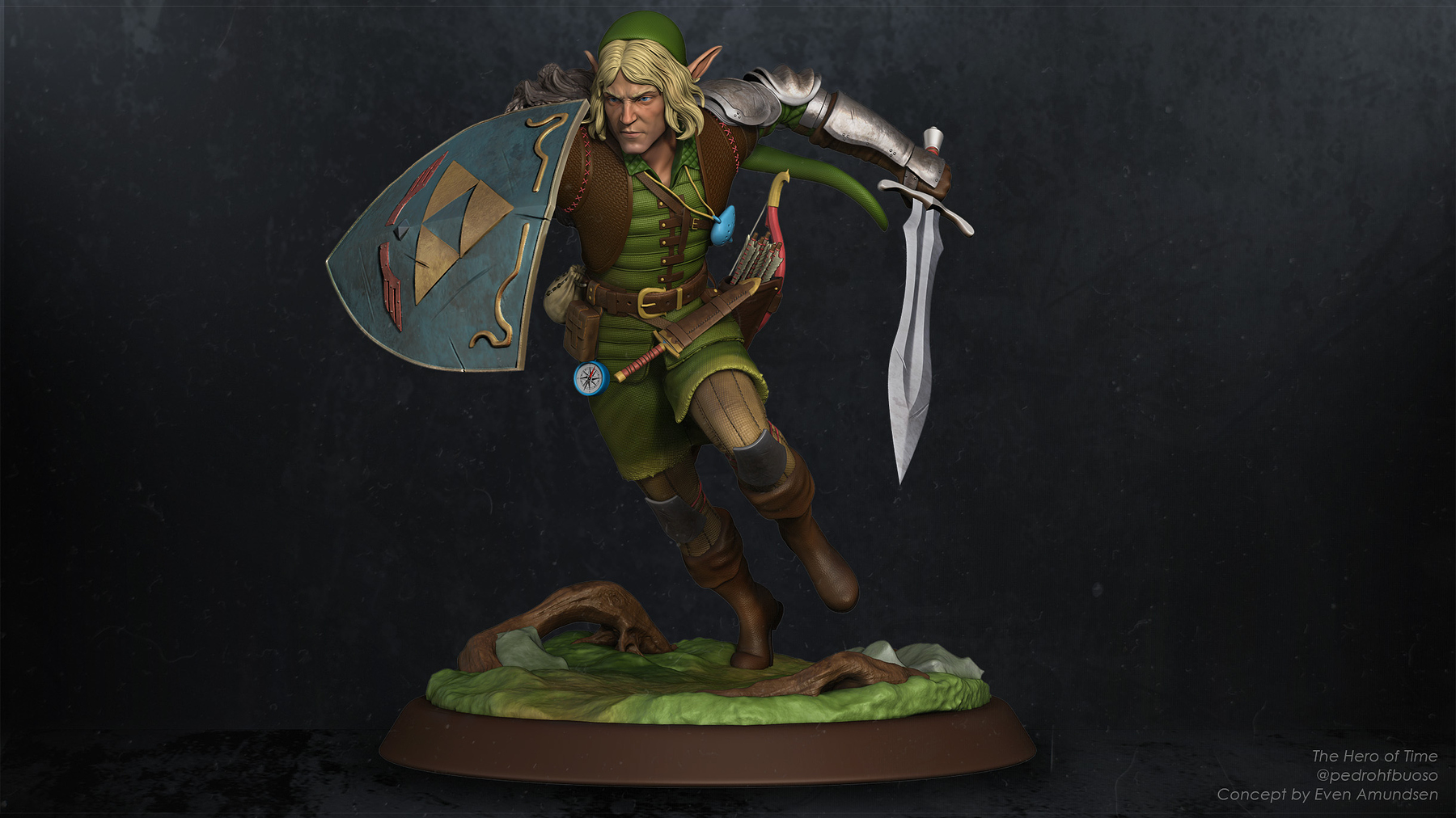 toon link statue