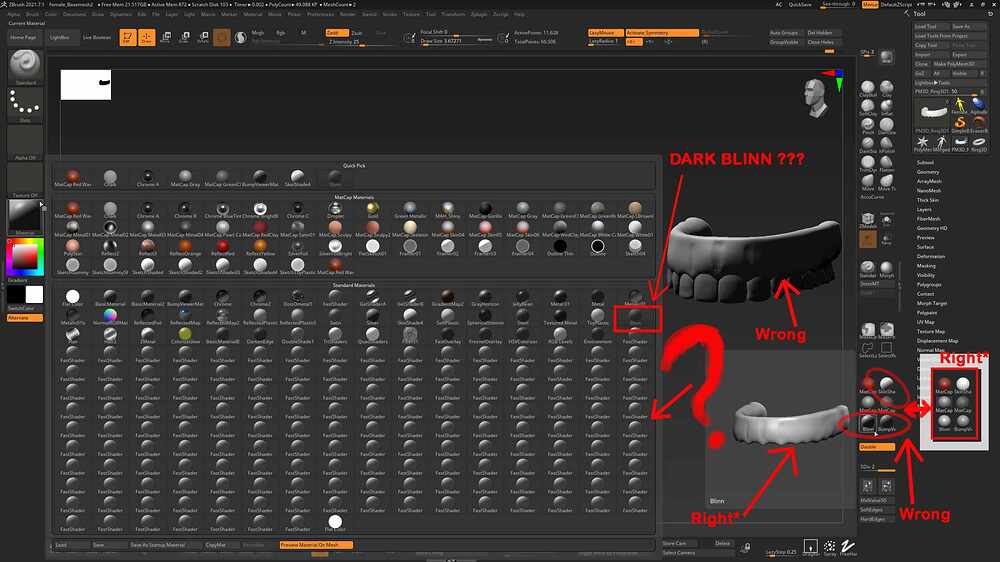zbrush too many items in ailist