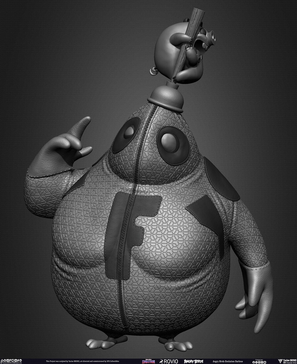 Darlene Angry Birds Evolution Rovio Entertainment Sculpted by Yacine BRINIS 007