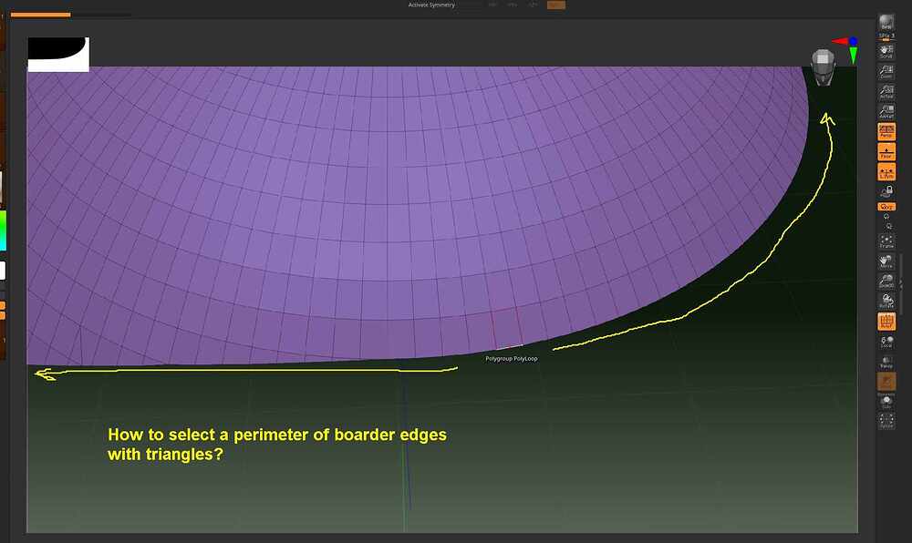 ZBrush_SelectBoarderEdge