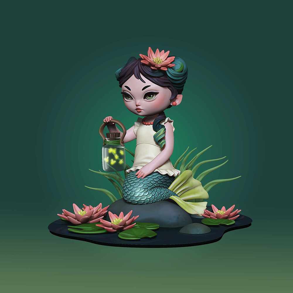 Mermaid_GreenLamp
