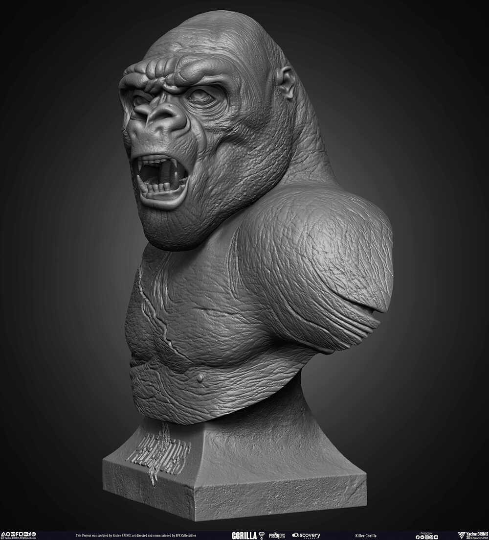 Killer Gorilla Predator sculpted by Yacine BRINIS 007