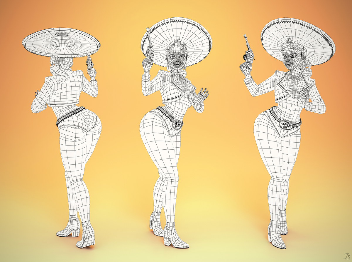 Catrina_2ndRender_Wire