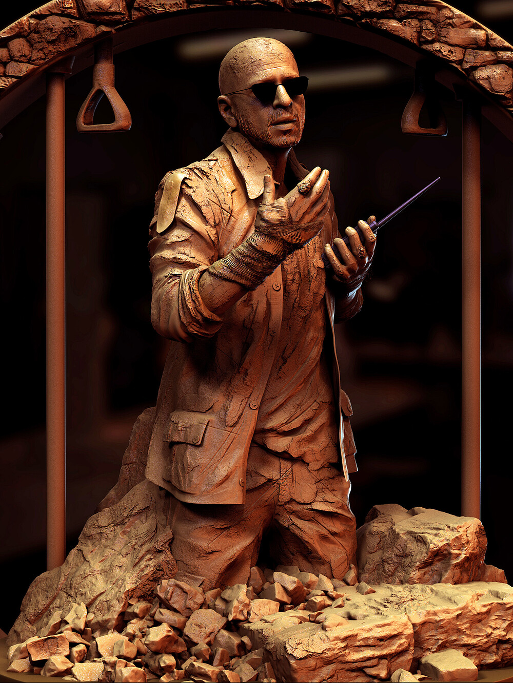 A_Villain_from_Jawan_Digital_Sculpture_SurajitSen_Sept2023A1