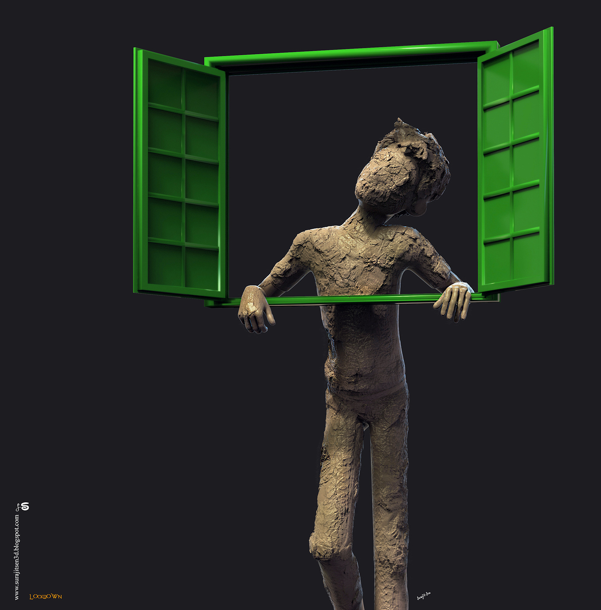 Lockdown_Digital_Sculpture_SurajitSen_Maa2020A