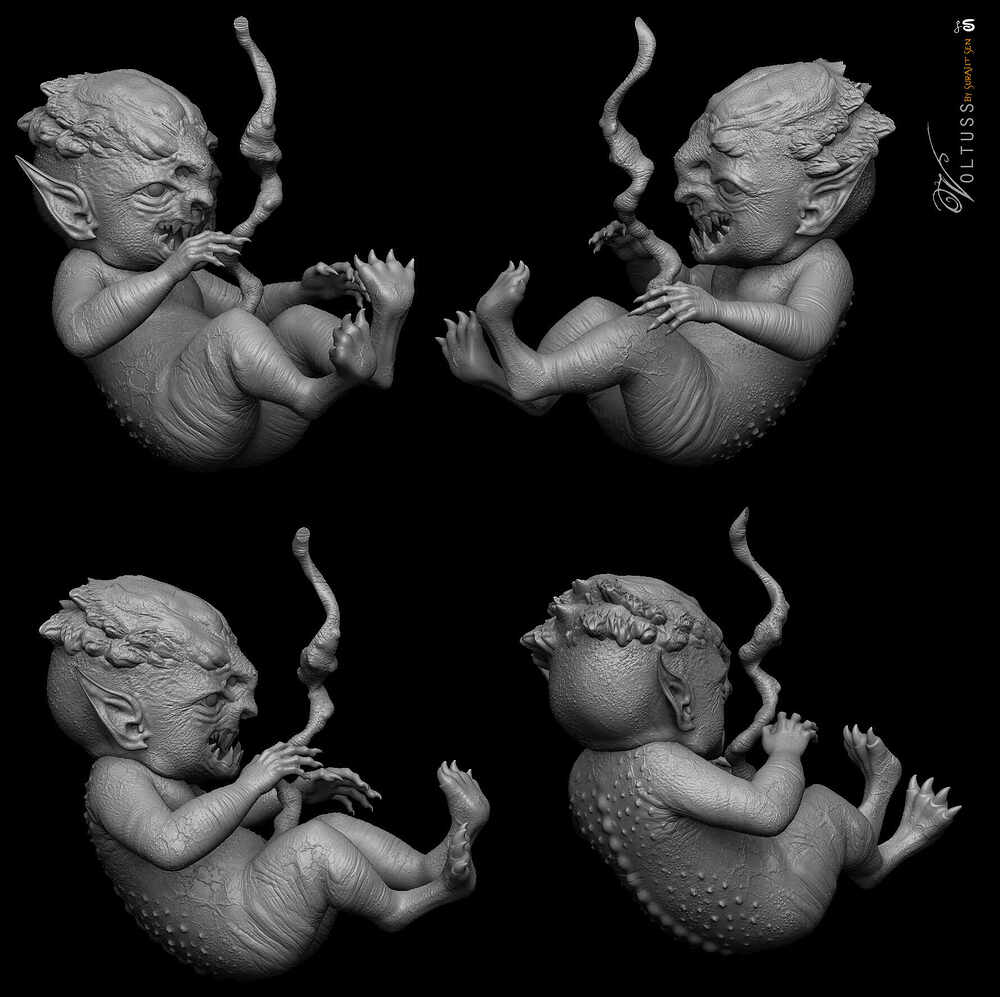 ​Voltuss_Fetus_Creature_SurajitSen_April2022_cute_A12