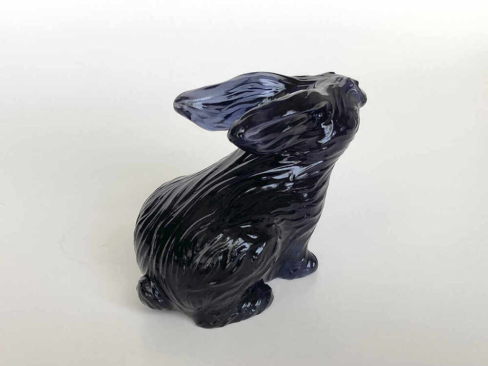 Rabbit Figurine - 3D Printed Transparent Resin 2