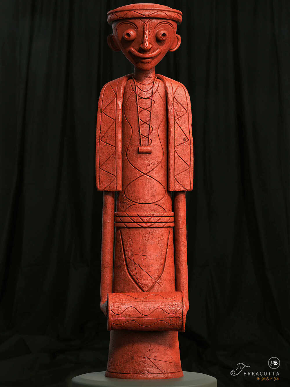 Terracotta_Doll_Digital_Sculpture_SurajitSen_Nov2022