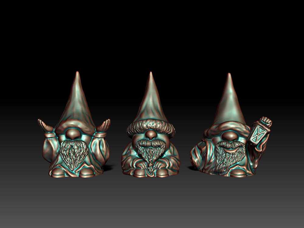 Gnome Figurines - ZBrush Screenshot