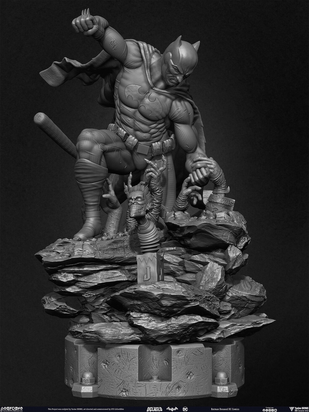 Batman Dceased DC Comics sculpted by Yacine BRINIS 003
