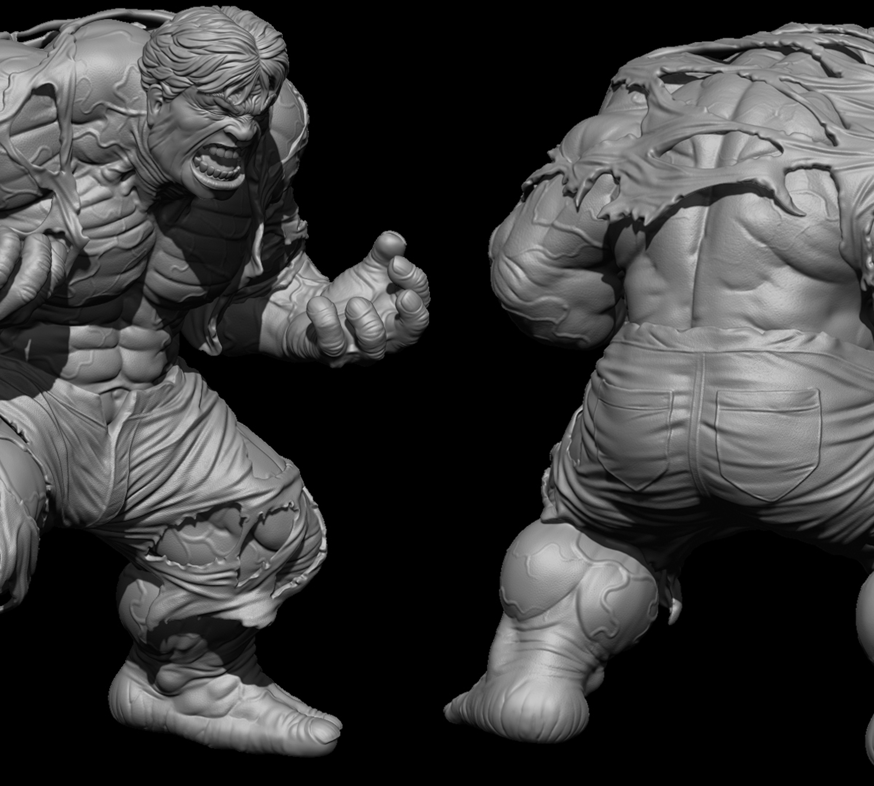 Hulk Transformation FAN-ART - ZBrushCentral