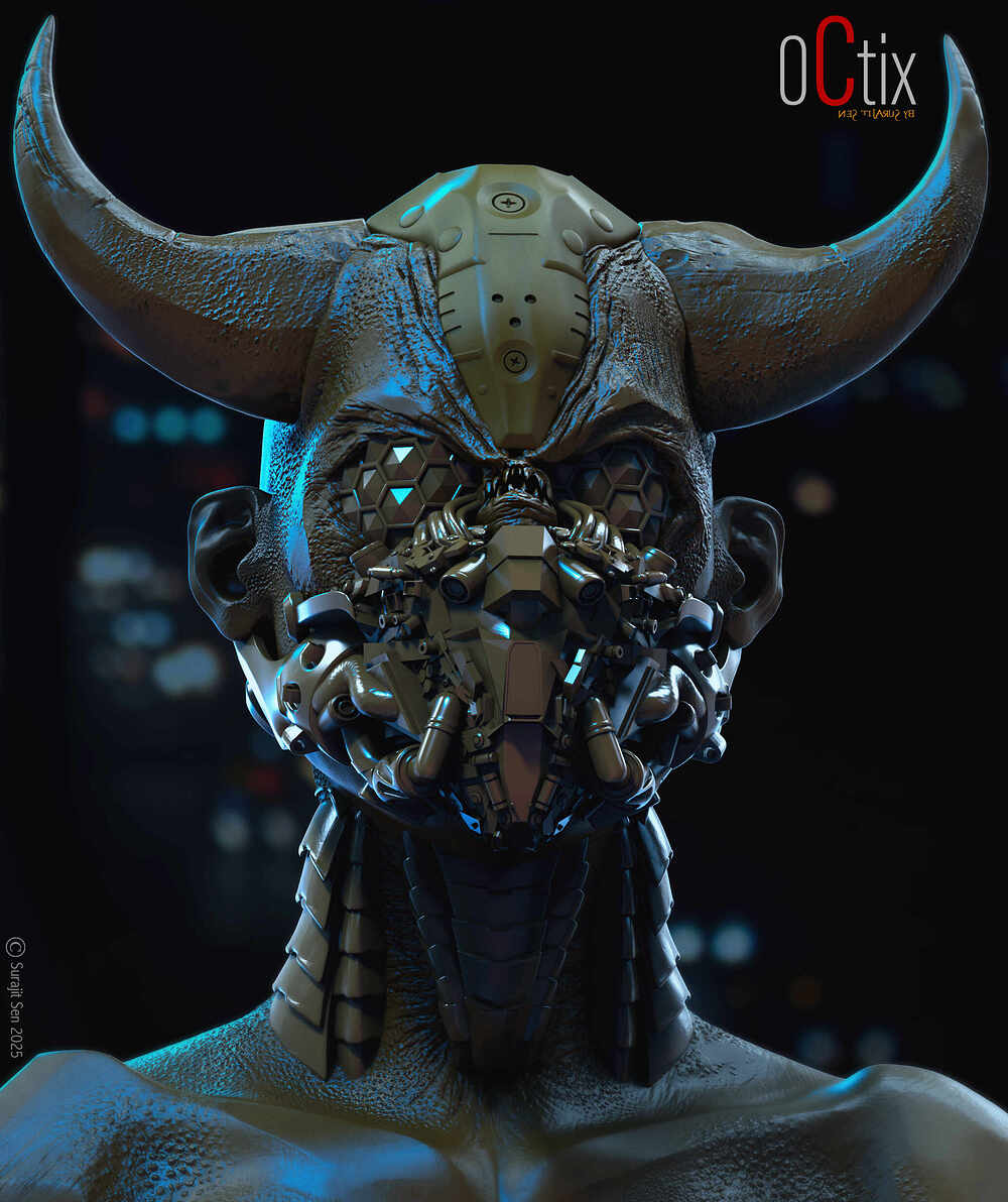 3_Octix_Creature_Digital_Sculpture_SurajitSen_Feb2025B