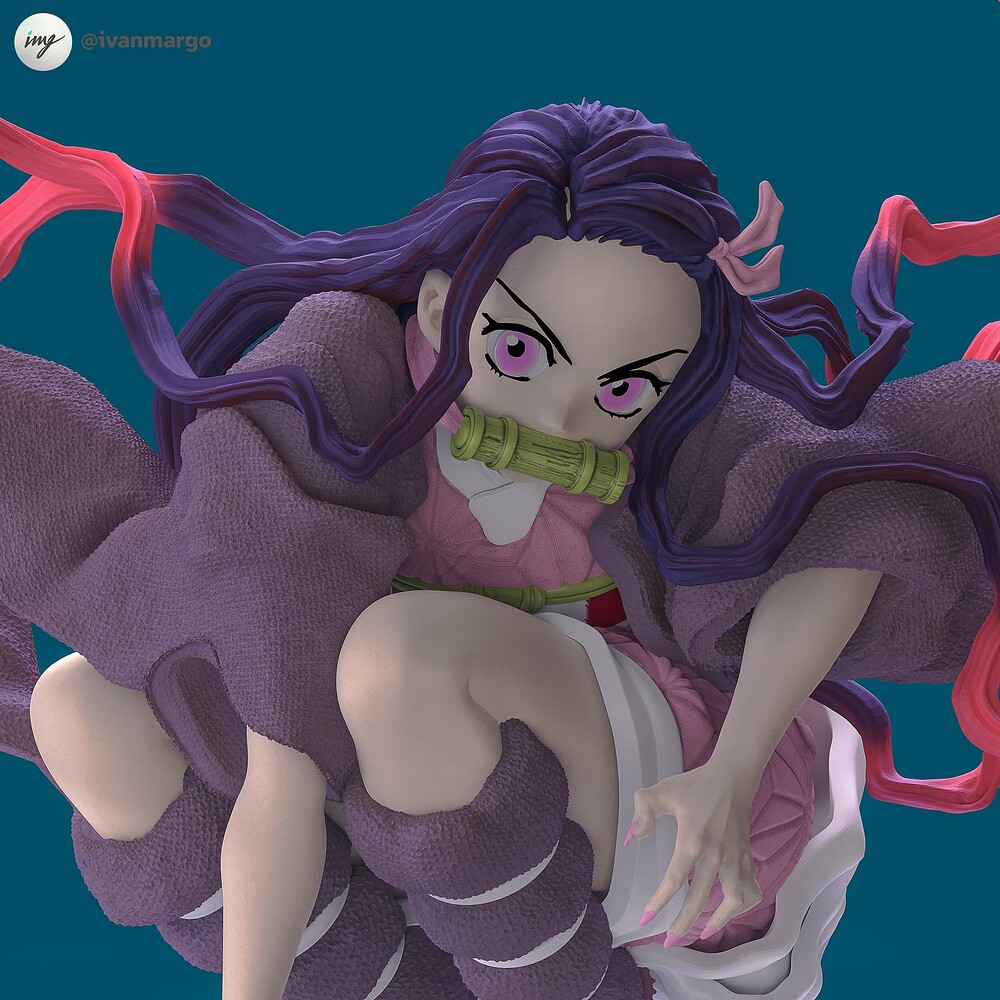 kimetsu-no-yaiba-nezuko-kamado-3d-sculpt-render-01