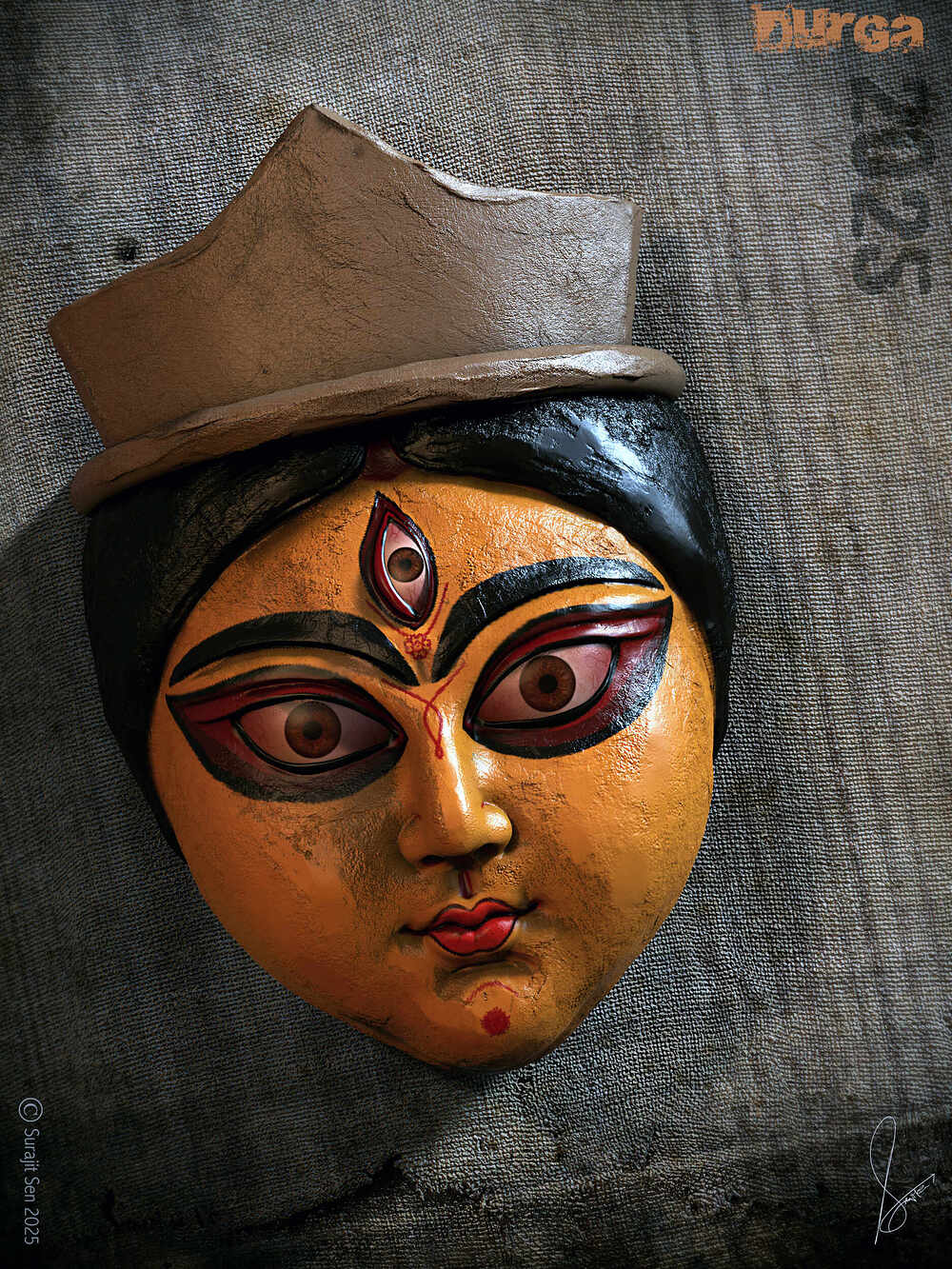 Durga_Head_Sculpture_SurajitSen_Sept2025