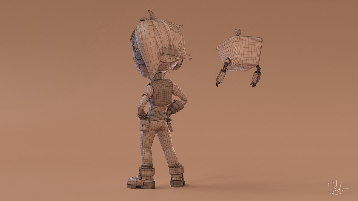 Pose_03_Clay_Wireframe