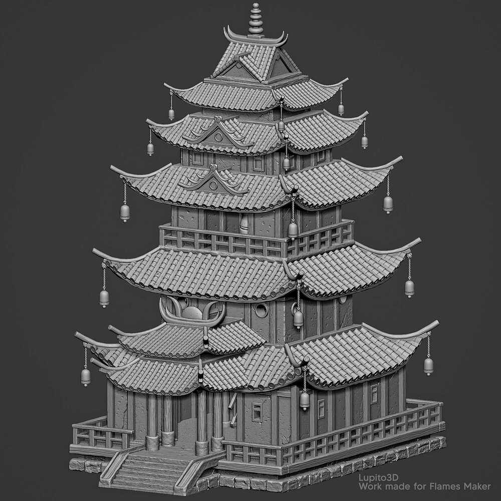 Pagoda render 8
