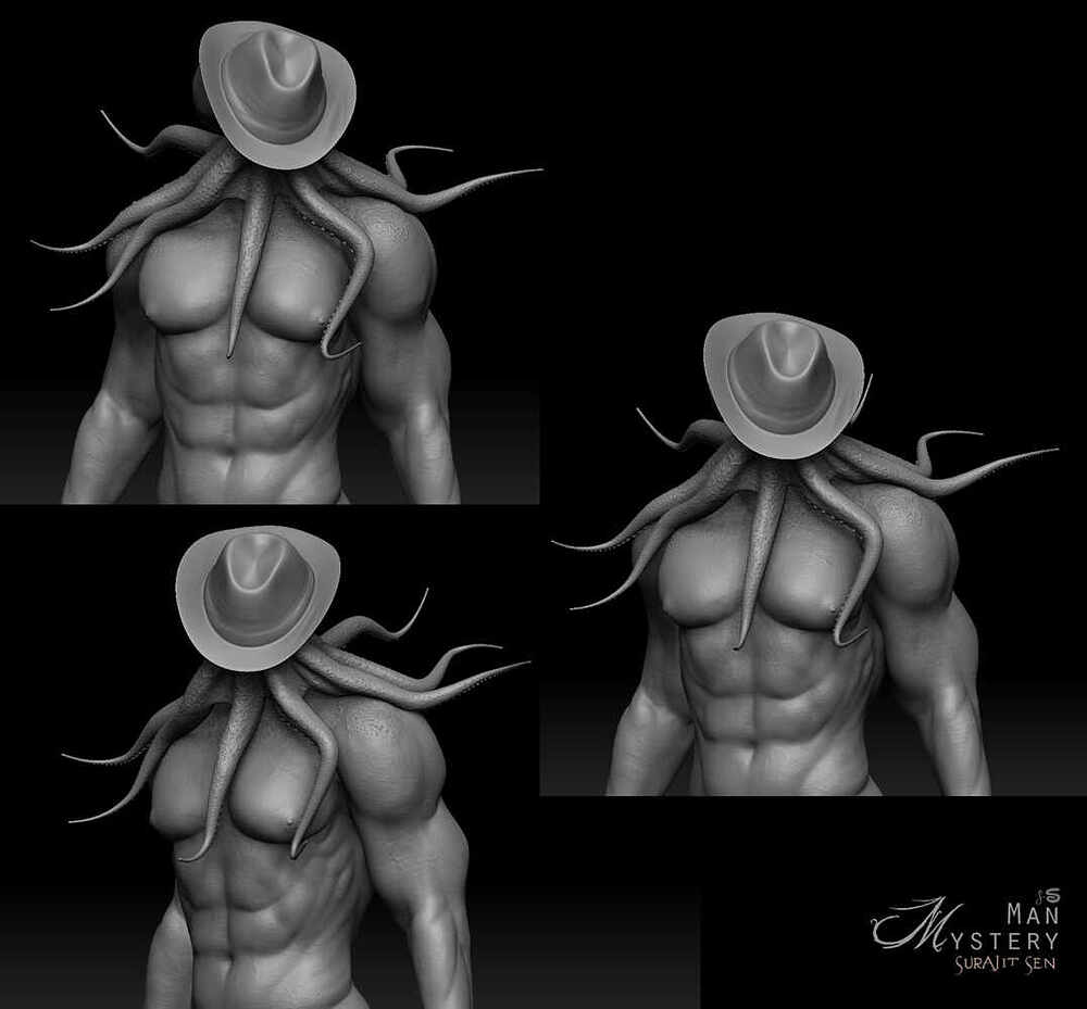 Mystery_Man_Digital_Sculpture_SurajitSen_March2022_WIP_L