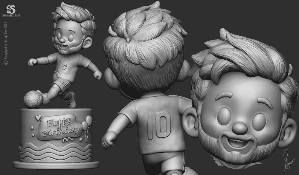 LEO_MEssi_Digital_SCulpture_SurajitSen_June2026_WIP_A