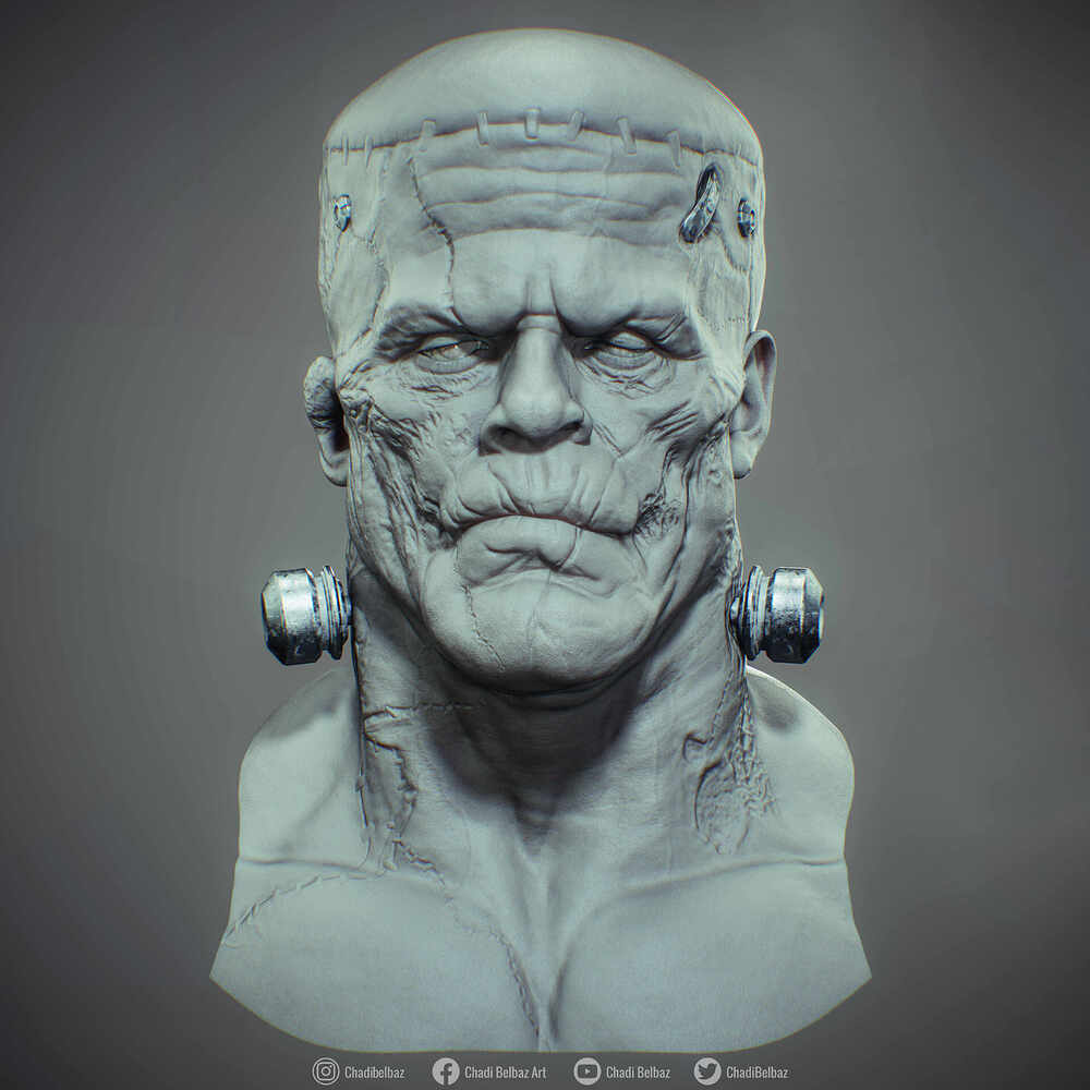 Frankenstein Monster Wips Render_006