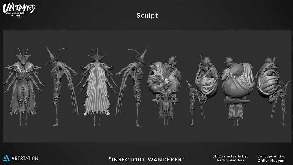 Insectoid wanderer sculpt
